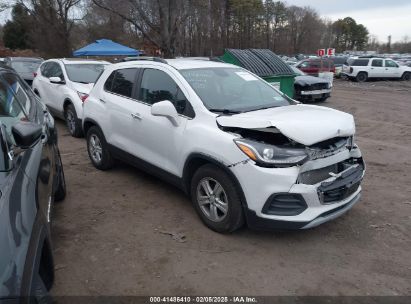 2020 CHEVROLET TRAX FWD LT White  Gasoline KL7CJLSB3LB058250 photo #1