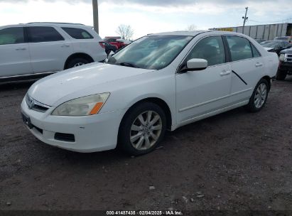 2007 HONDA ACCORD 3.0 EX White  Gasoline 1HGCM66567A052830 photo #3