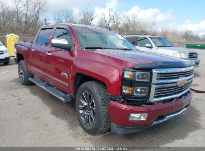 2014 CHEVROLET SILVERADO 1500 HIGH COUNTRY Red  Gasoline 3GCUKTEJXEG318600 photo #1