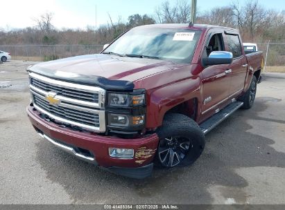 2014 CHEVROLET SILVERADO 1500 HIGH COUNTRY Red  Gasoline 3GCUKTEJXEG318600 photo #3