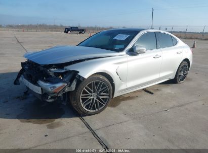 2019 GENESIS G70 2.0T ADVANCED Silver  Gasoline KMTG34LA5KU023157 photo #3