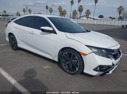 2020 HONDA CIVIC SPORT White  gas 2HGFC2F80LH594746 photo #1