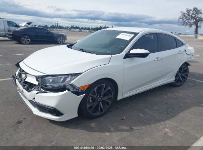 2020 HONDA CIVIC SPORT White  gas 2HGFC2F80LH594746 photo #3