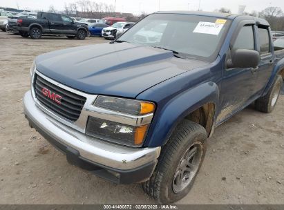 2005 GMC CANYON SLE Blue  Gasoline 1GTDS136258278070 photo #3