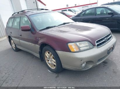 2001 SUBARU OUTBACK LIMITED Maroon  Gasoline 4S3BH686916602228 photo #1