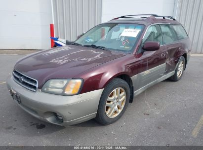 2001 SUBARU OUTBACK LIMITED Maroon  Gasoline 4S3BH686916602228 photo #3