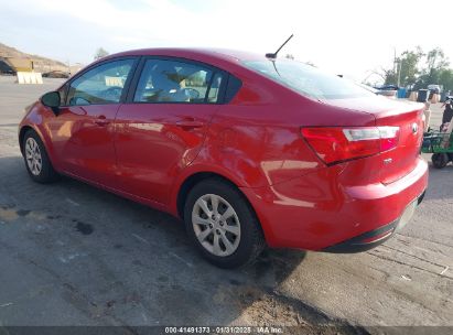 2015 KIA RIO LX Red  Gasoline KNADM4A30F6494983 photo #4