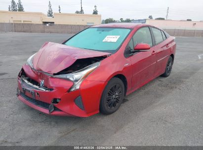 2016 TOYOTA PRIUS TWO Red  Hybrid JTDKBRFU0G3515199 photo #3