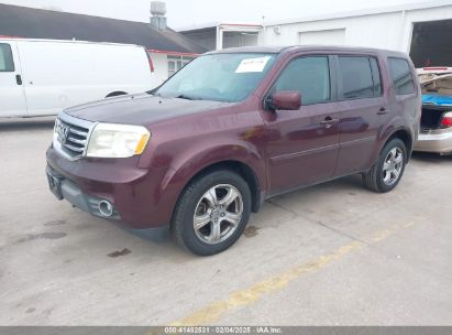 2014 HONDA PILOT EX-L Purple  Gasoline 5FNYF4H63EB049882 photo #3