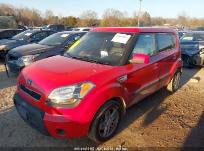 2010 KIA SOUL + Red  Gasoline KNDJT2A23A7176315 photo #3