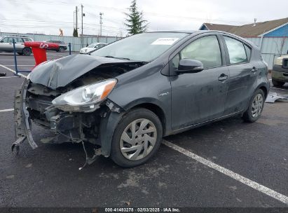 2015 TOYOTA PRIUS C TWO Gray  Hybrid JTDKDTB35F1098595 photo #3