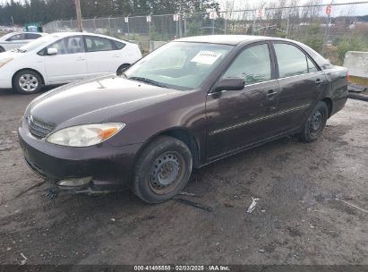 2003 TOYOTA CAMRY XLE Brown  Gasoline JTDBE32K430167511 photo #3