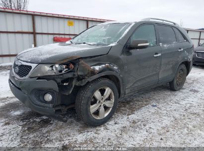 2012 KIA SORENTO EX V6 Gray  Gasoline 5XYKUDA2XCG200628 photo #3