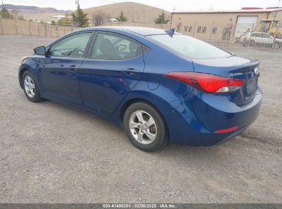 2015 HYUNDAI ELANTRA SE Blue  Gasoline 5NPDH4AE9FH581568 photo #4