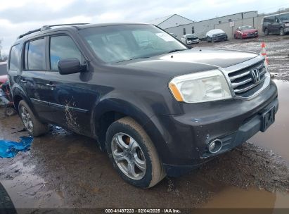 2012 HONDA PILOT EX-L Gray  Gasoline 5FNYF4H77CB015563 photo #1