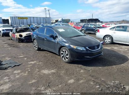 2013 HONDA CIVIC LX Black  Gasoline 2HGFB2F51DH600743 photo #1