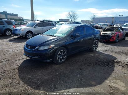 2013 HONDA CIVIC LX Black  Gasoline 2HGFB2F51DH600743 photo #3