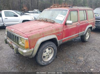 1992 JEEP CHEROKEE LAREDO Red  Gasoline 1J4FT58S4NL127516 photo #3