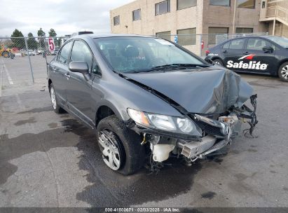 2011 HONDA CIVIC LX Gray  gas 19XFA1F55BE048880 photo #1