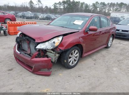 2011 SUBARU LEGACY 2.5I PREMIUM Burgundy  Gasoline 4S3BMBC60B3249392 photo #3