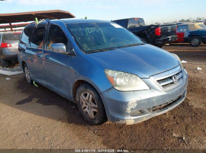 2005 HONDA ODYSSEY EX-L Blue  Gasoline 5FNRL38715B045670 photo #1