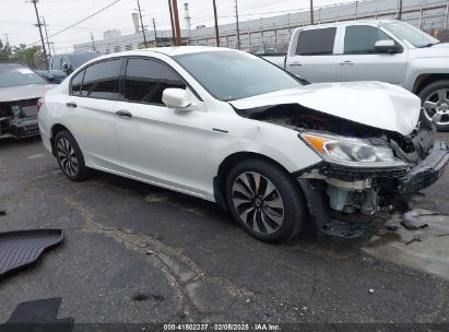 2017 HONDA ACCORD HYBRID White  Hybrid JHMCR6F36HC010984 photo #1