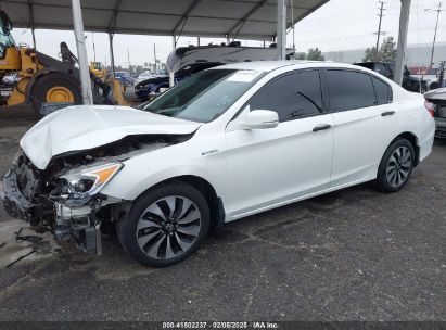 2017 HONDA ACCORD HYBRID White  Hybrid JHMCR6F36HC010984 photo #3