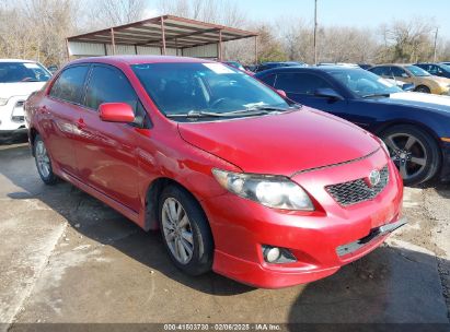 2010 TOYOTA COROLLA S Red sedan 4d gas 1NXBU4EE0AZ224979 photo #1