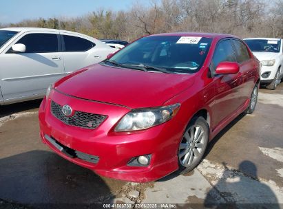 2010 TOYOTA COROLLA S Red sedan 4d gas 1NXBU4EE0AZ224979 photo #3