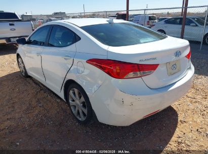 2013 HYUNDAI ELANTRA LIMITED White  Gasoline 5NPDH4AE6DH427798 photo #4