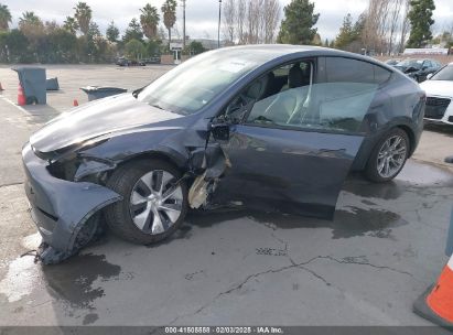 2023 TESLA MODEL Y AWD/LONG RANGE DUAL MOTOR ALL-WHEEL DRIVE Gray  Electric 7SAYGDEE1PF914086 photo #3