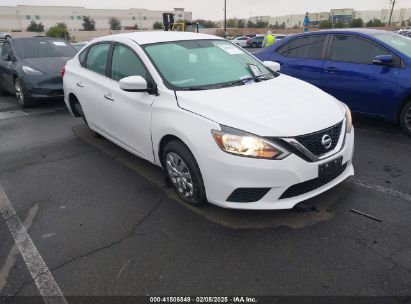 2017 NISSAN SENTRA S White  Gasoline 3N1AB7APXHY366734 photo #1