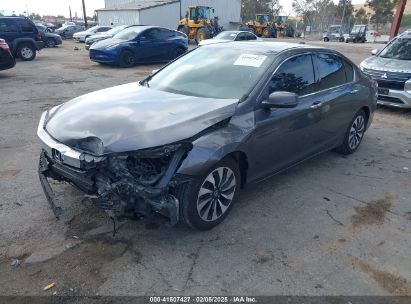 2017 HONDA ACCORD HYBRID EX-L Gray  Hybrid JHMCR6F57HC031487 photo #3