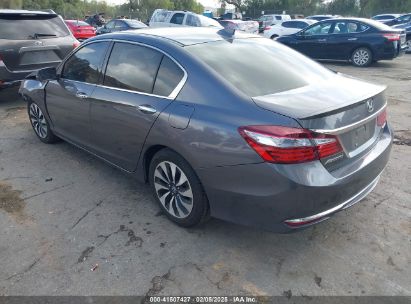 2017 HONDA ACCORD HYBRID EX-L Gray  Hybrid JHMCR6F57HC031487 photo #4