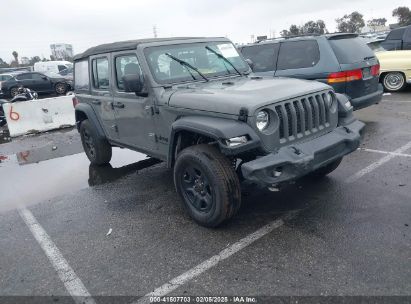 2022 JEEP WRANGLER UNLIMITED SPORT 4X4 Gray  Gasoline 1C4HJXDG8NW126143 photo #1