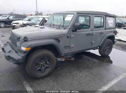 2022 JEEP WRANGLER UNLIMITED SPORT 4X4 Gray  Gasoline 1C4HJXDG8NW126143 photo #3