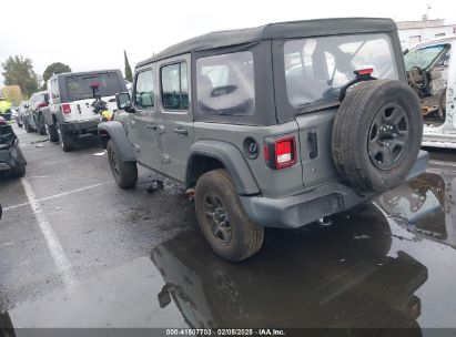 2022 JEEP WRANGLER UNLIMITED SPORT 4X4 Gray  Gasoline 1C4HJXDG8NW126143 photo #4