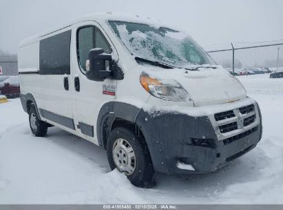 2017 RAM PROMASTER 1500 LOW ROOF 136 WB White  Flexible Fuel 3C6TRVAG8HE529444 photo #1