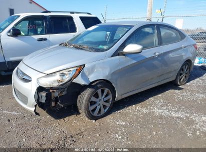 2012 HYUNDAI ACCENT GLS Silver  Gasoline KMHCU4AEXCU145140 photo #3