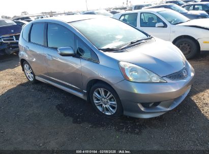 2009 HONDA FIT SPORT Gray  Gasoline JHMGE88489S068522 photo #1