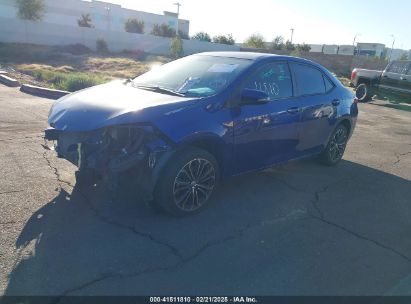 2014 TOYOTA COROLLA S PLUS Blue  Gasoline 5YFBURHE2EP173744 photo #3