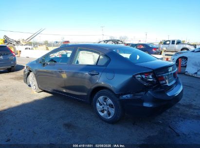 2013 HONDA CIVIC LX Gray  Gasoline 19XFB2F55DE236224 photo #4