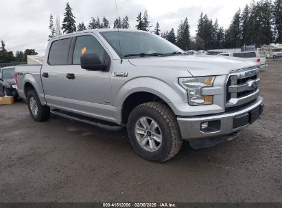 2015 FORD F-150 XLT Silver  Gasoline 1FTEW1EG7FFB13496 photo #1