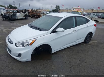 2016 HYUNDAI ACCENT SE White  Gasoline KMHCT4AE0GU165602 photo #3