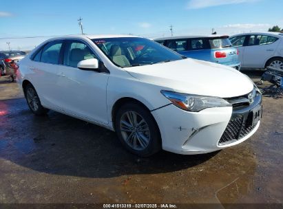 2015 TOYOTA CAMRY SE White  Gasoline 4T1BF1FK3FU113413 photo #1