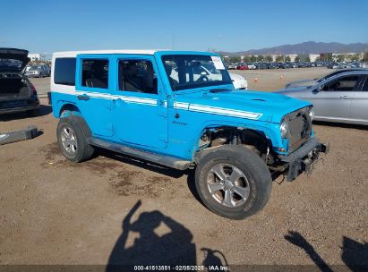 2017 JEEP WRANGLER UNLIMITED 75TH ANNIVERSARY EDITION 4X4/CHIEF EDITION 4X4/SAHARA 4X4/SMOKY MOUNTAIN 4X4/WINTER 4X4 Blue  Flexible Fuel 1C4BJWEG7HL697322 photo #1