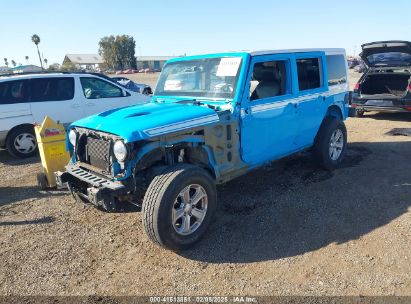 2017 JEEP WRANGLER UNLIMITED 75TH ANNIVERSARY EDITION 4X4/CHIEF EDITION 4X4/SAHARA 4X4/SMOKY MOUNTAIN 4X4/WINTER 4X4 Blue  Flexible Fuel 1C4BJWEG7HL697322 photo #3