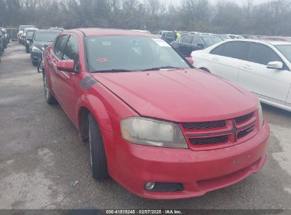 2013 DODGE AVENGER R/T Red  Flexible Fuel 1C3CDZBG0DN663078 photo #1