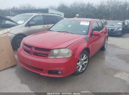 2013 DODGE AVENGER R/T Red  Flexible Fuel 1C3CDZBG0DN663078 photo #3