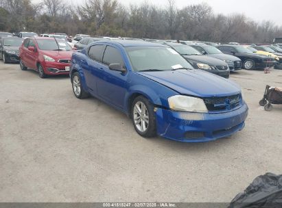 2014 DODGE AVENGER SE Blue  Gasoline 1C3CDZAB0EN188023 photo #1